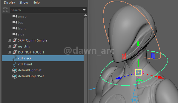 [Maya]Rigging 11 - Neck and Head